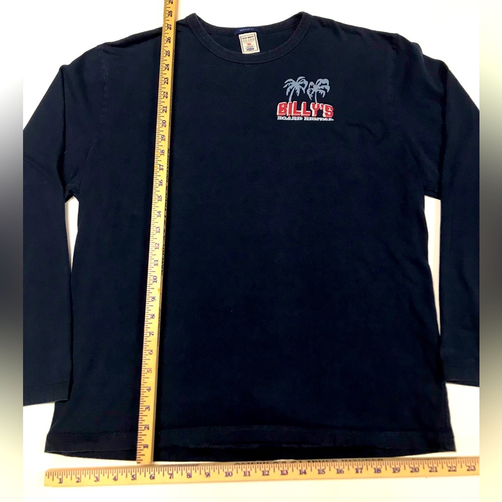 Billy’s Board Rental, size men’s XXL long sleeved tshirt.